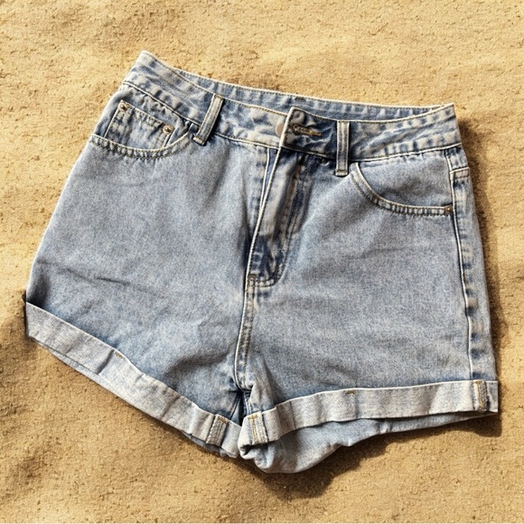 Stylish Light Blue Jean Shorts for Women - Picture 1 of 8